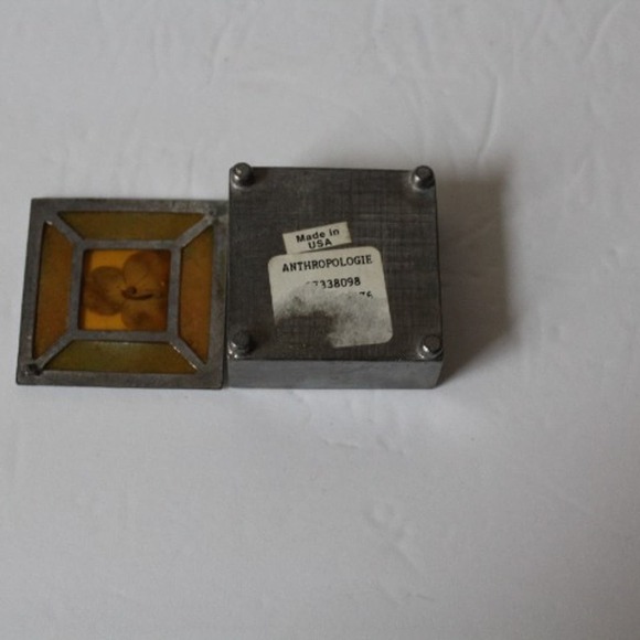 Anthropologie Stain Glass Trinket Box EUC - Picture 3 of 4